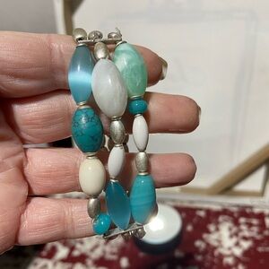 Liz Claiborne Elegant Multi-Color Beaded Stretch Bracelet